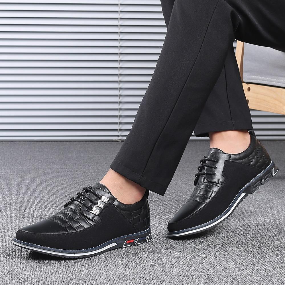 Mens Big Oxfords Leather Shoes