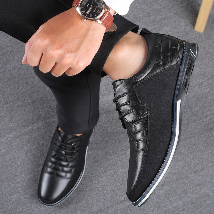 Mens Big Oxfords Leather Shoes