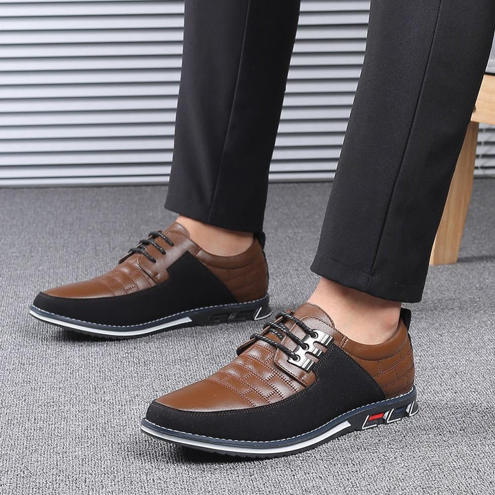 Mens Big Oxfords Leather Shoes