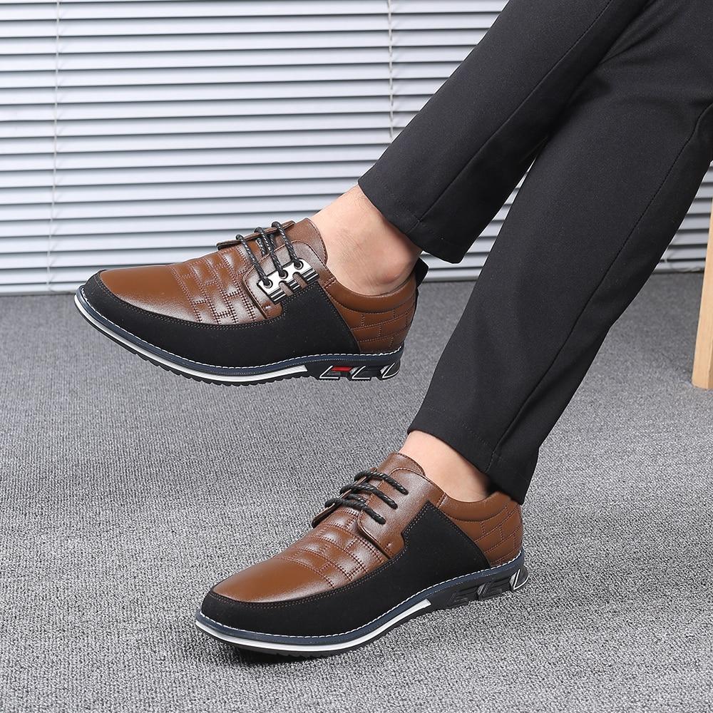 Mens Big Oxfords Leather Shoes