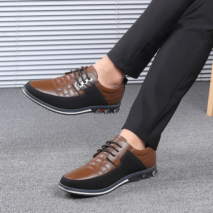 Mens Big Oxfords Leather Shoes
