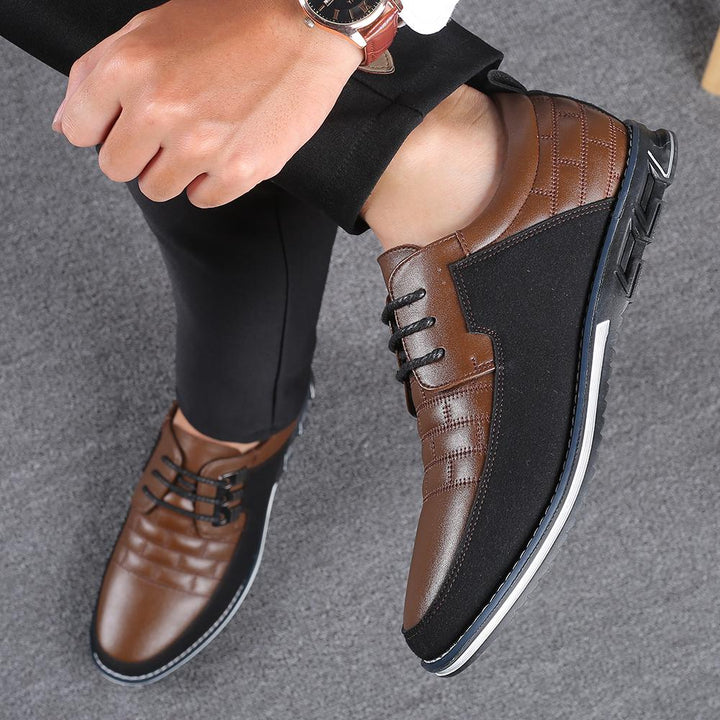 Mens Big Oxfords Leather Shoes
