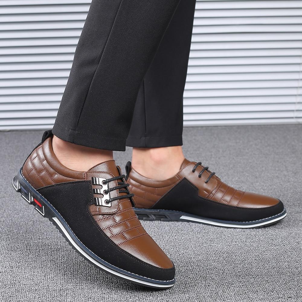 Mens Big Oxfords Leather Shoes