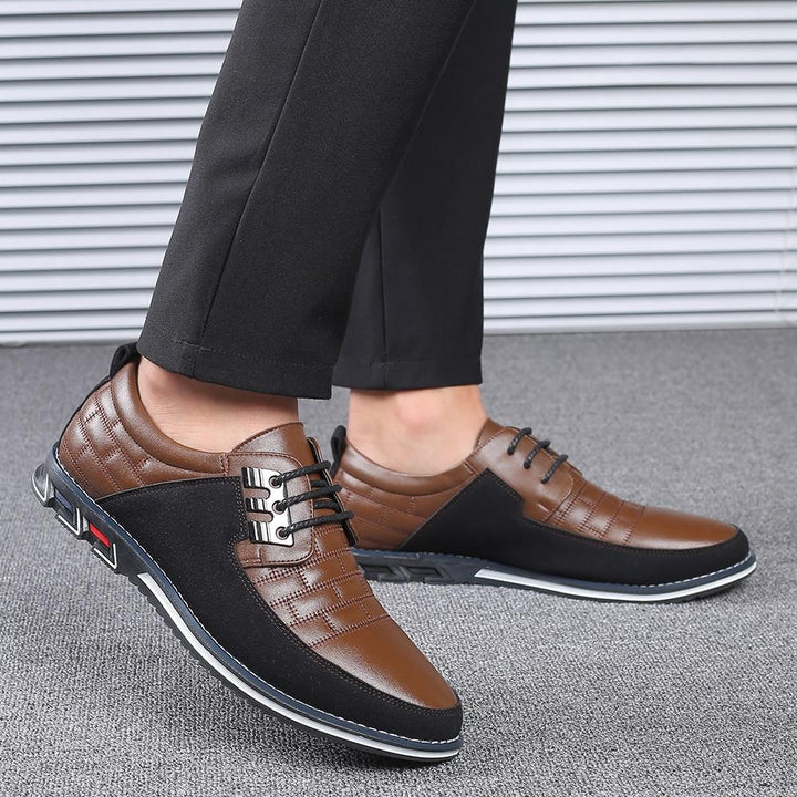 Mens Big Oxfords Leather Shoes