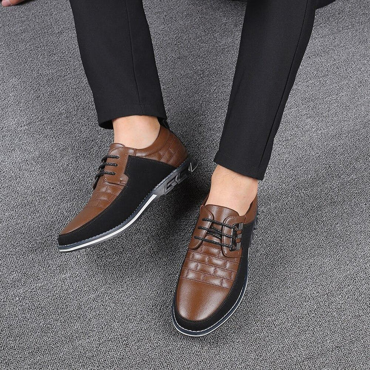 Mens Big Oxfords Leather Shoes