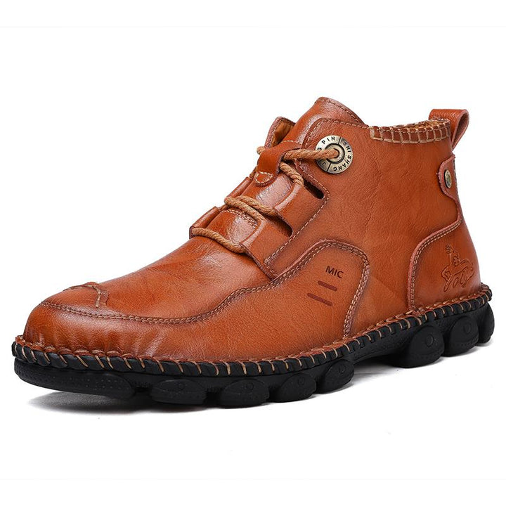 Classic Genuine Leather Men Shoes Plus Size