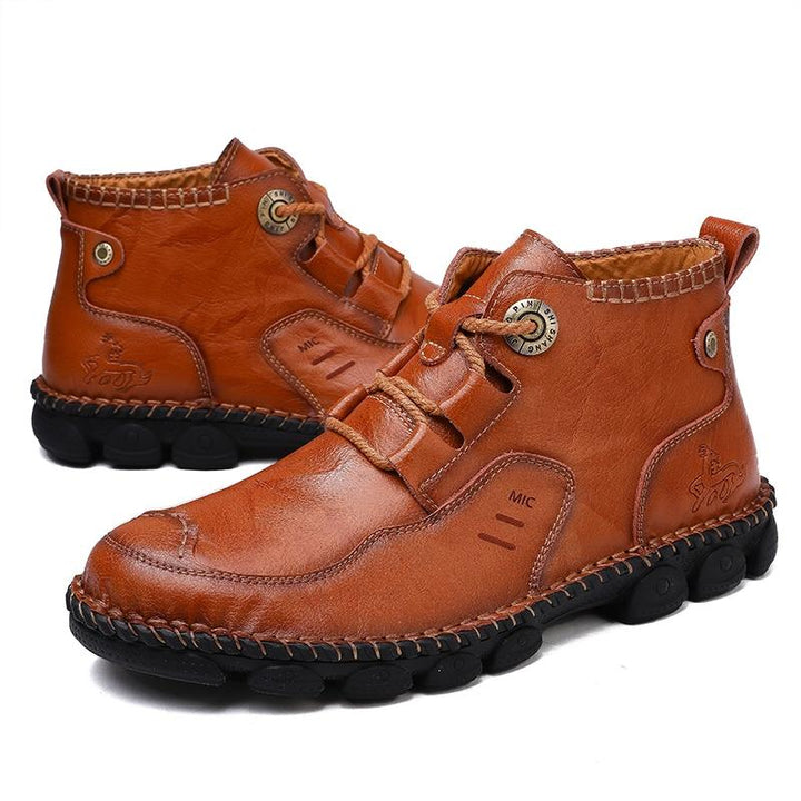 Classic Genuine Leather Men Shoes Plus Size