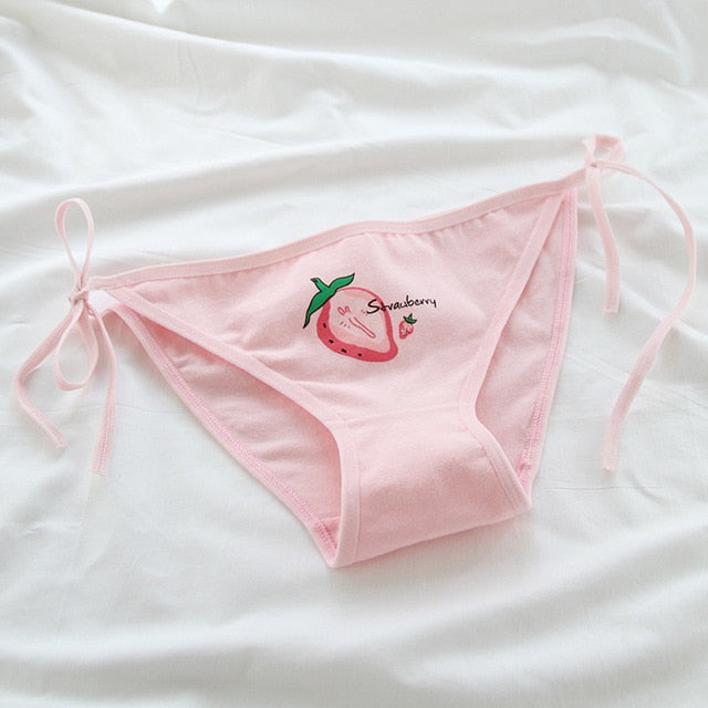 Lolita Pink Strawberry Panties