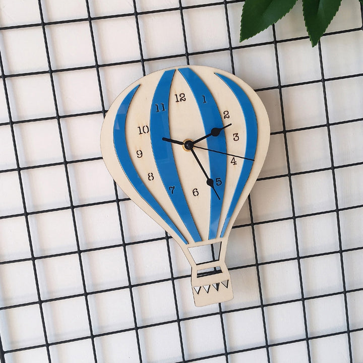 Hot Air Balloon Shape Wall Hanging Clock