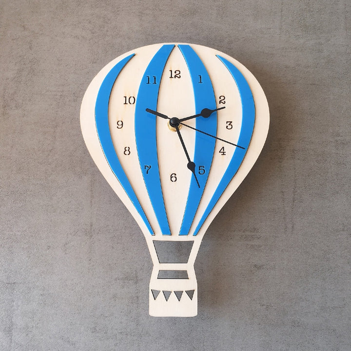 Hot Air Balloon Shape Wall Hanging Clock