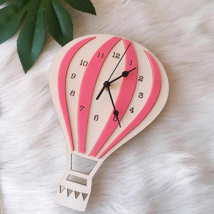 Hot Air Balloon Shape Wall Hanging Clock