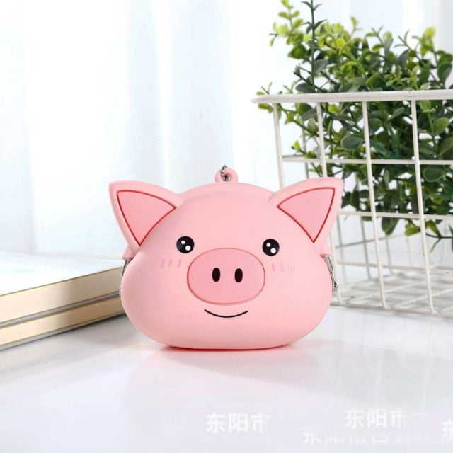 Kawaii Pink Pig Soft Wallet