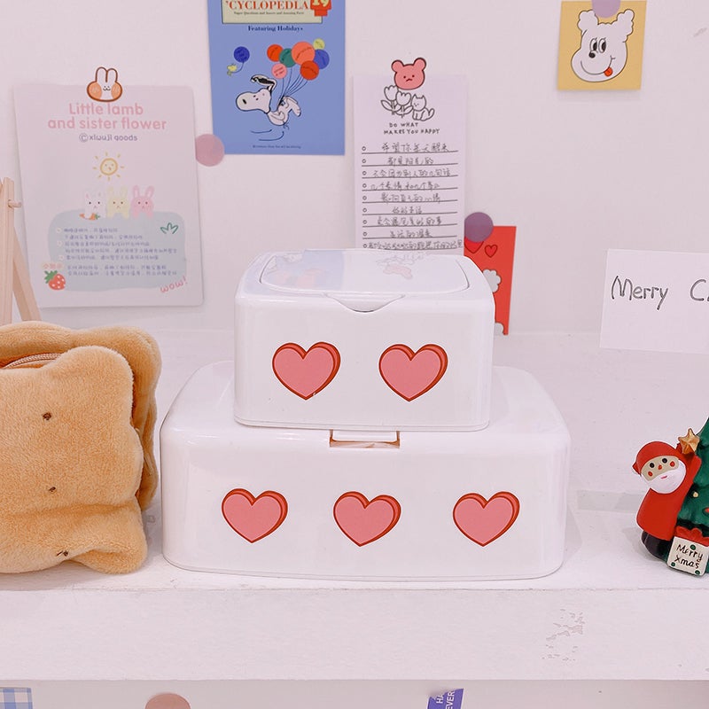 Kawaii Lovely Storage Box with Hearts