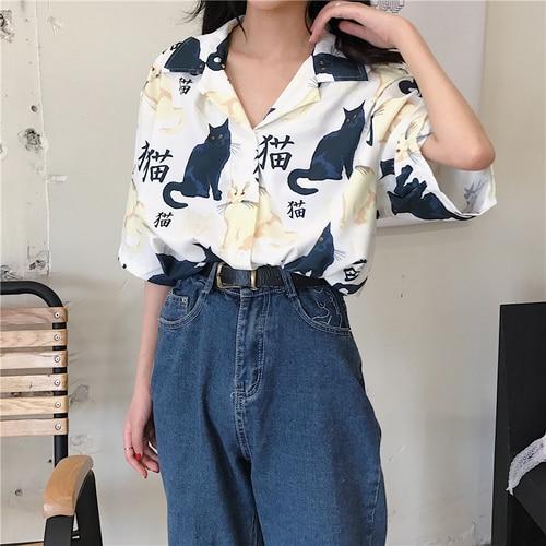 Chinese Kittens Blouse