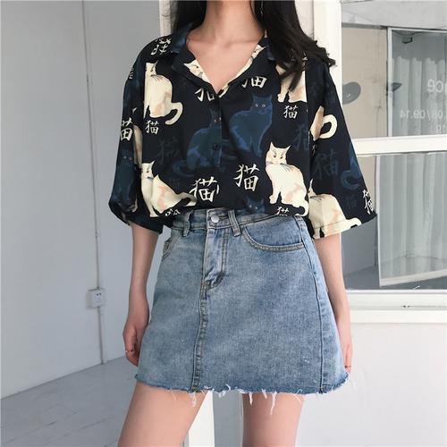 Chinese Kittens Blouse