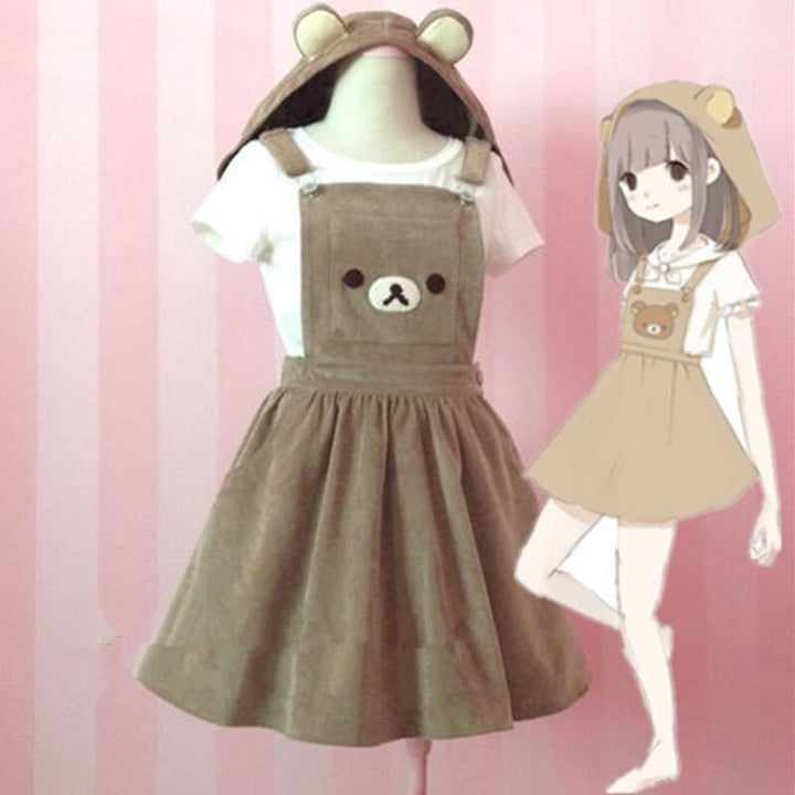 Rilakkuma Kawaii Bear Jumpsuit Harajuku Dress