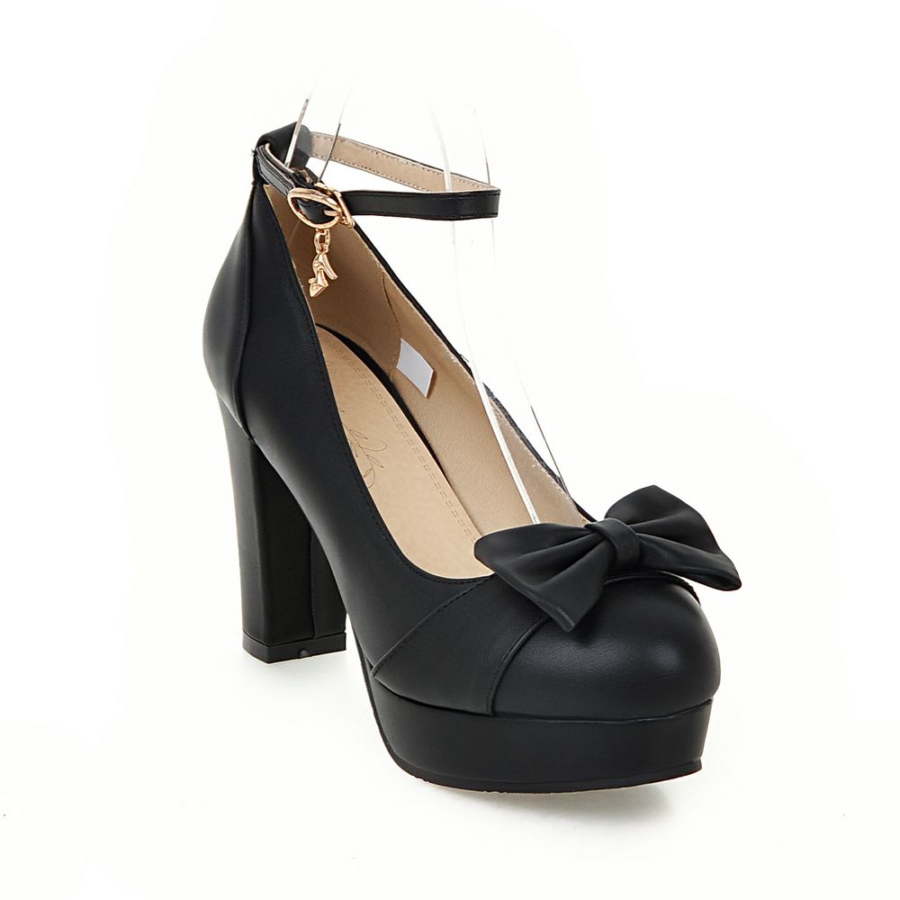 Eloise Black Bow Heel – Ivy City Co