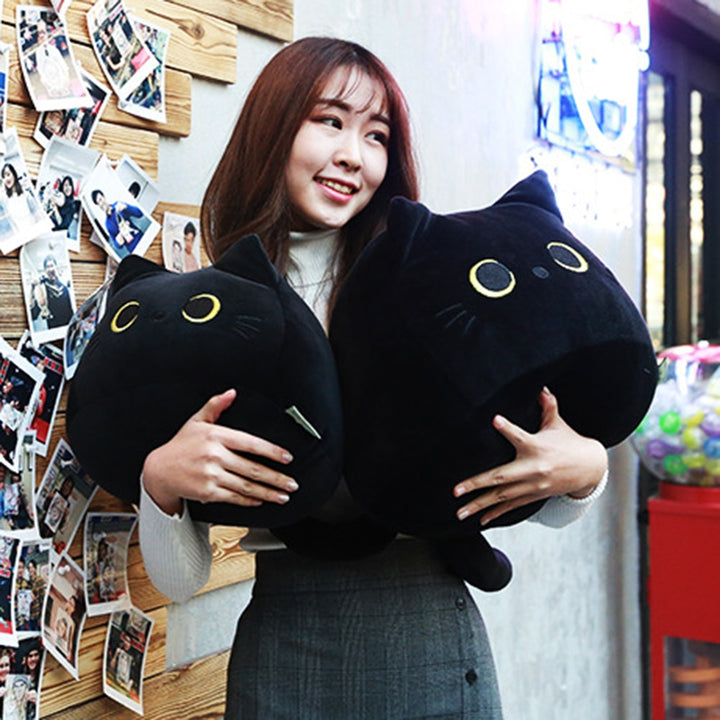 Stuffed Cute Black Cat Soft Plush Pillows Gifts