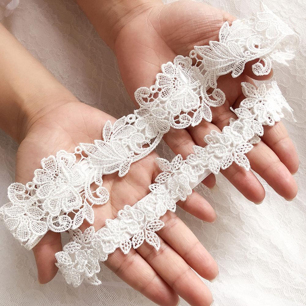 Lolita Lace Embroidery Floral Leg Garters
