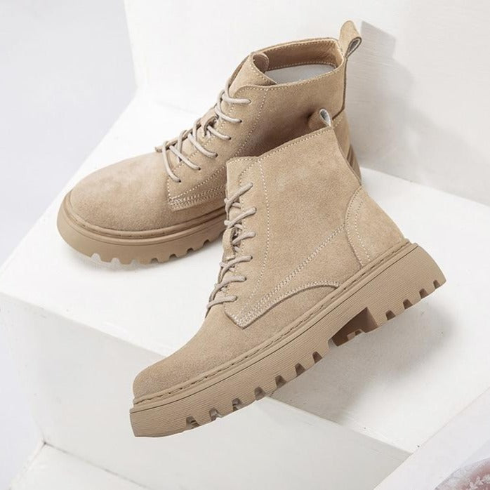 Women Suede Leather Ankle Boots