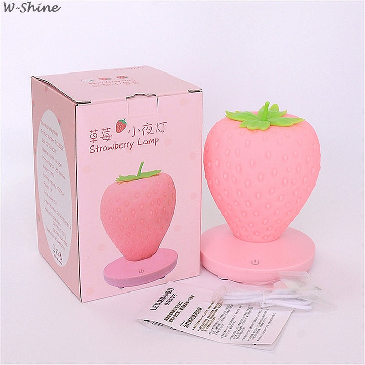 Strawberry Touch LED Night Light Silicone Gift