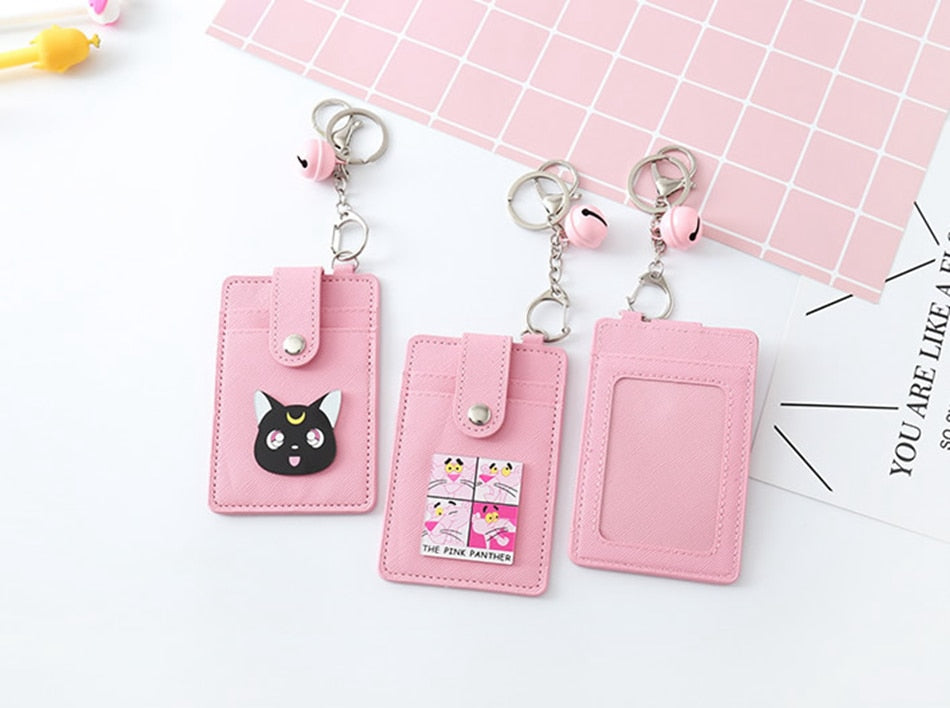 Kawaii Pink Sailor Moon Card ID Holders Bag