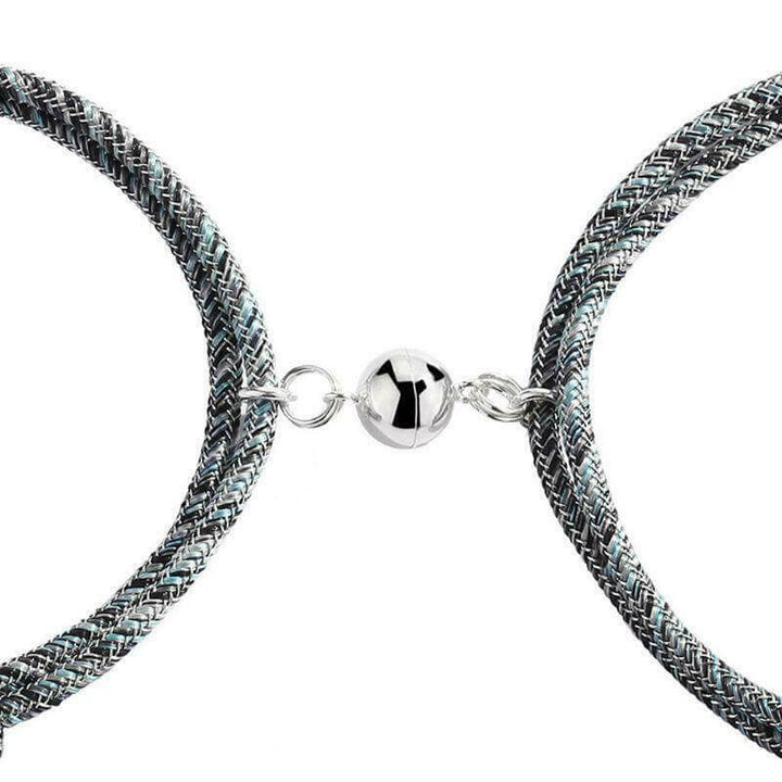 2pcs Couples Magnetic Attraction Bracelets