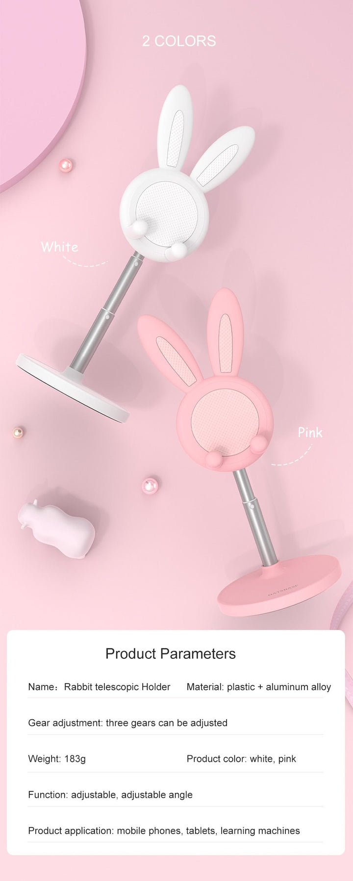 Kawaii Bunny Phone Holder Stand