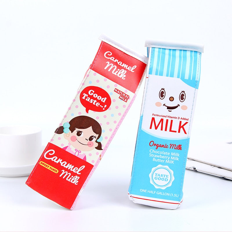 Kawaii Milk box Korea School Pencil Case