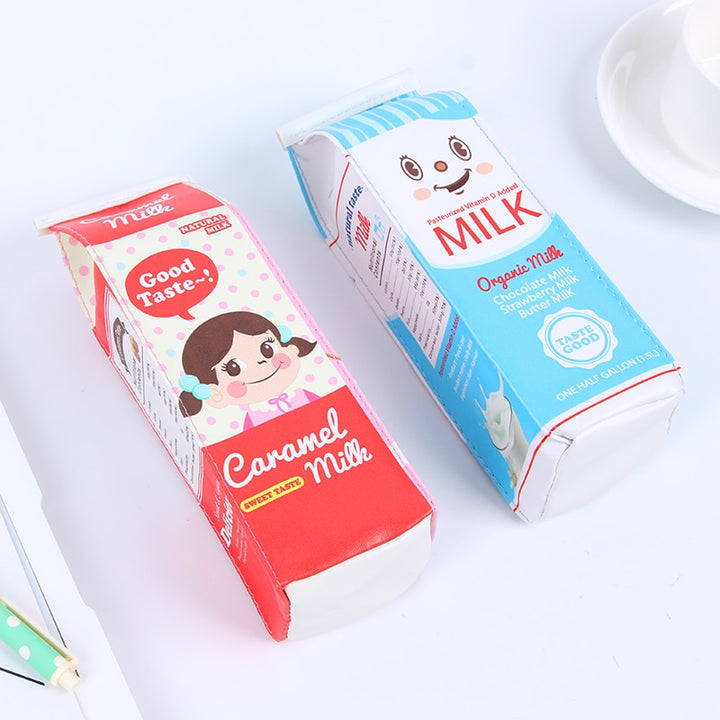 Kawaii Milk box Korea School Pencil Case