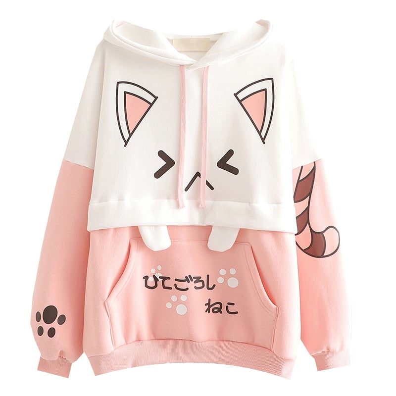 Harajuku Neko Hoodie