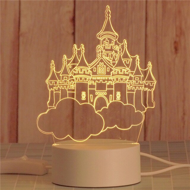 Cute Bedside Kawaii Room 3D Led Light USB Gift