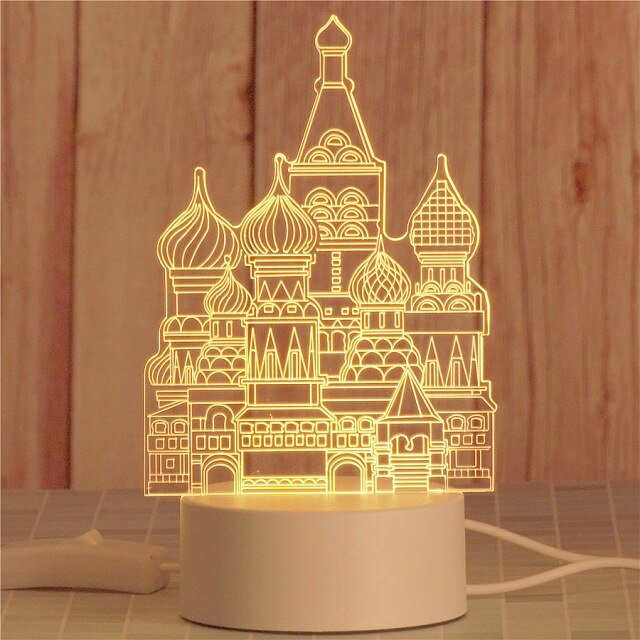 Cute Bedside Kawaii Room 3D Led Light USB Gift