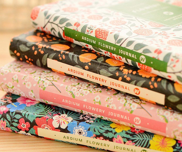 Cute Floral Schedule Book Notebook School Supplies