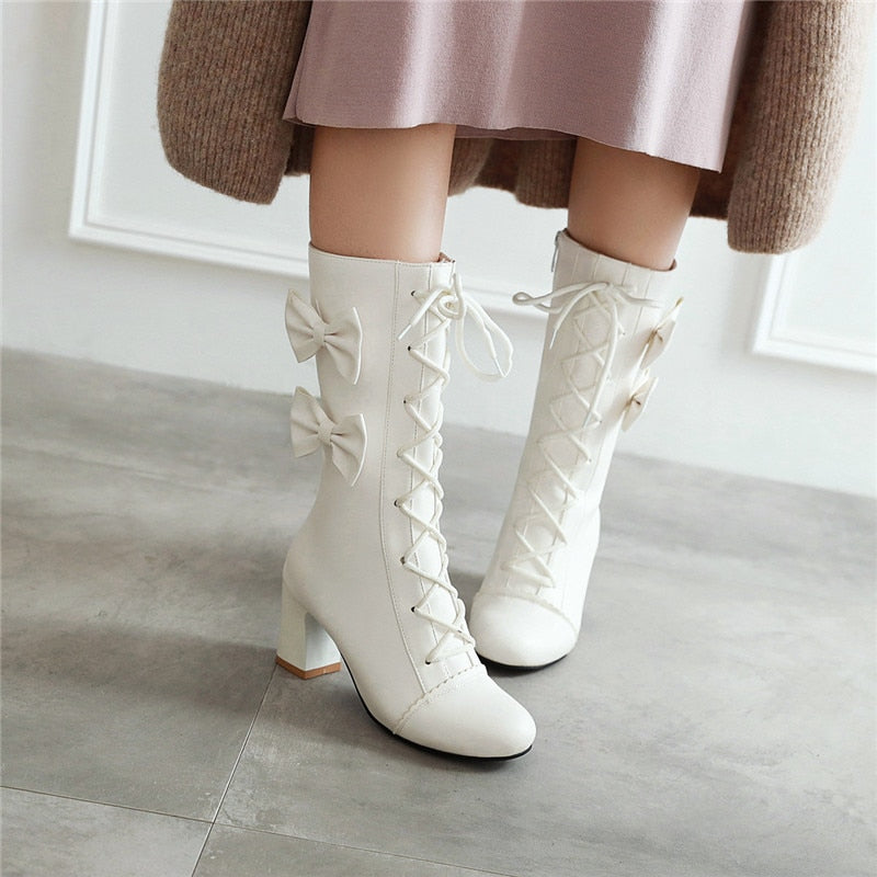 Princess Lolita Cute Party High Heels Boots