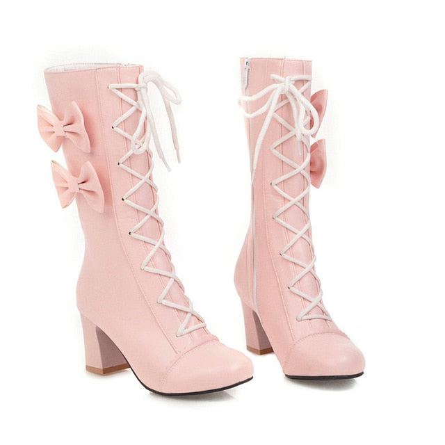 Princess Lolita Cute Party High Heels Boots