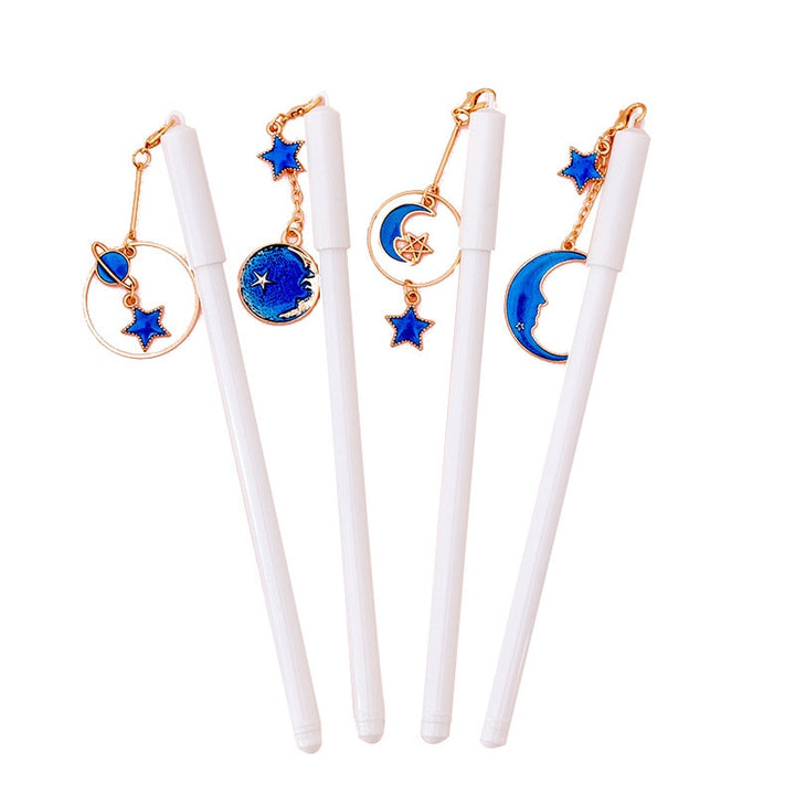 4Pcs Lovely Creative Star Sky Pendant Gel Pen
