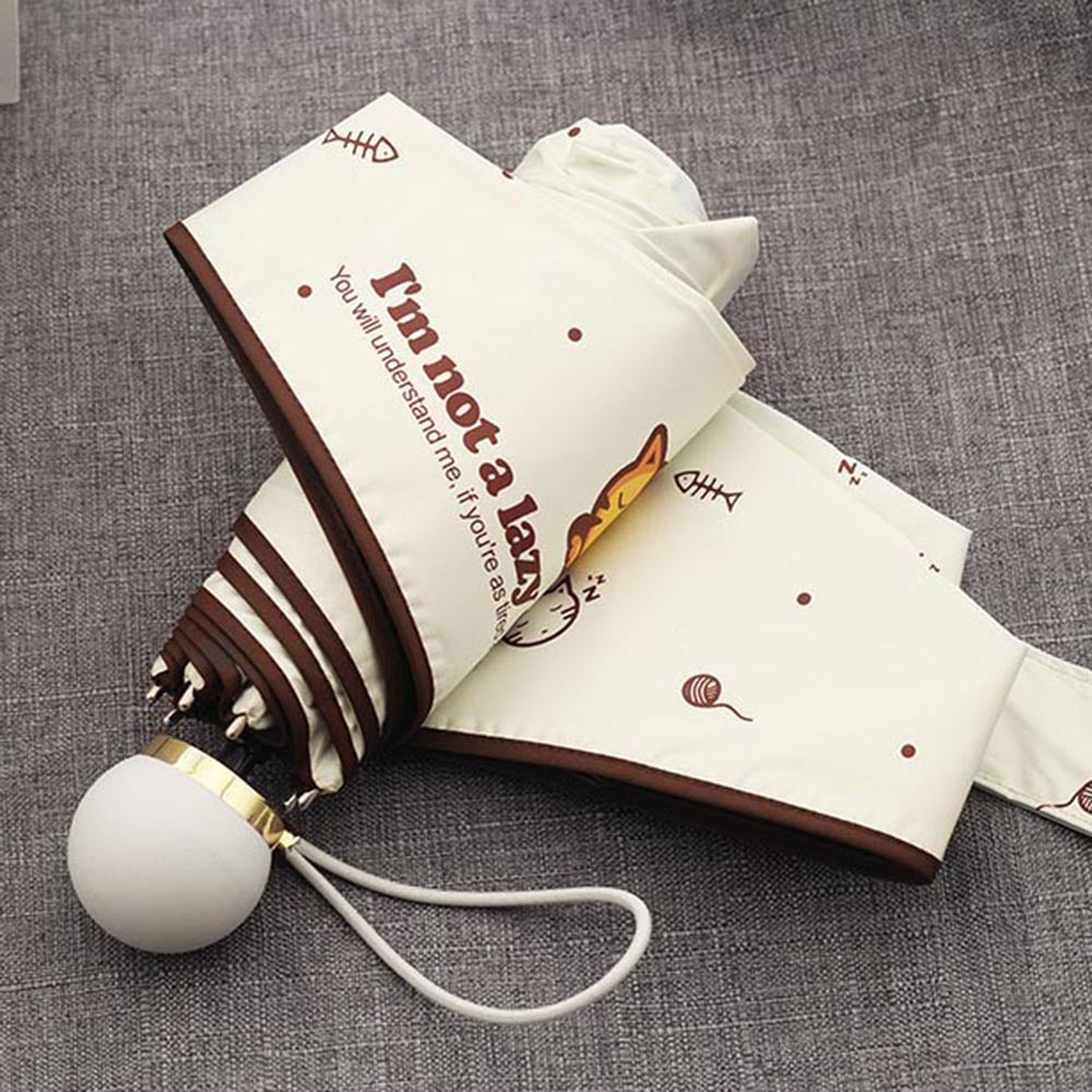 Cute Cat Ultralight Pocket Mini Umbrellas