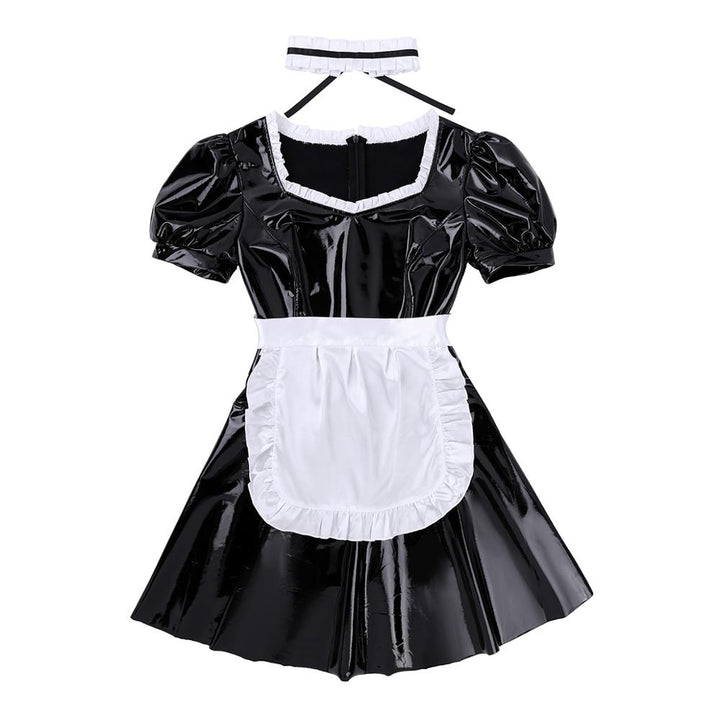 Maid Fancy Patent Leather Dress