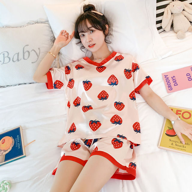 Cute Kawaii Heart print Pajama Set