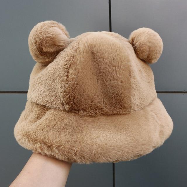 Kawaii Bear Ears Bucket Hat