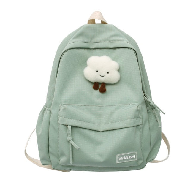 Cute Cloud Doll Student Backpack