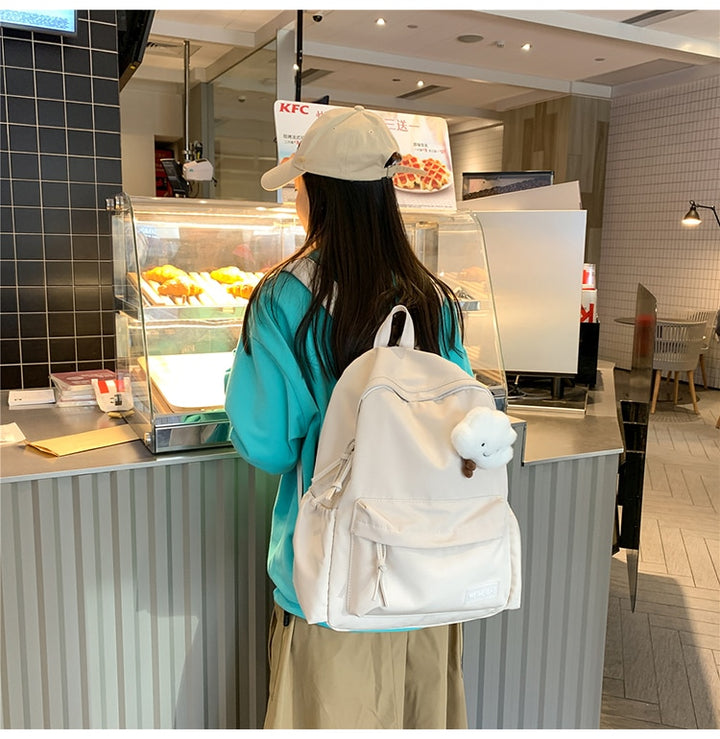 Cute Cloud Doll Student Backpack