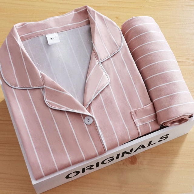 Cute Long Sleeve Pajamas Set
