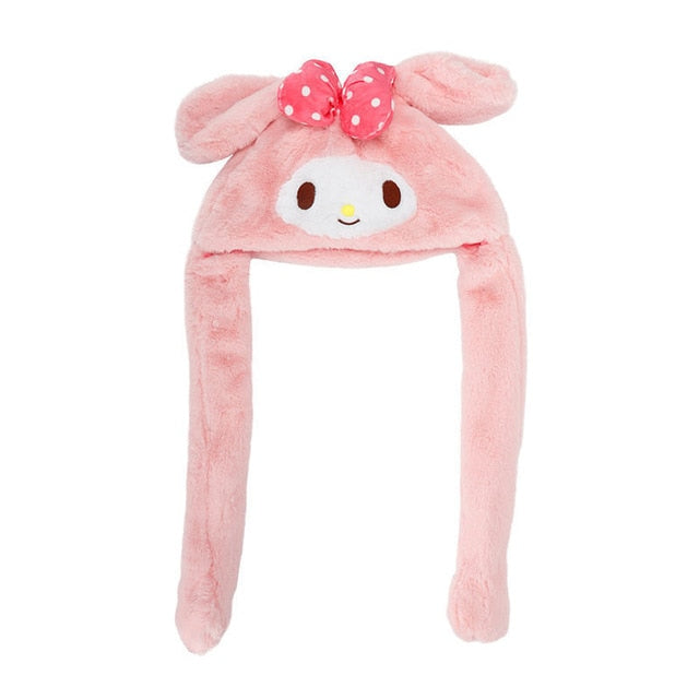Kawaii Plush Bunny Hat Moving Ears Up Gift