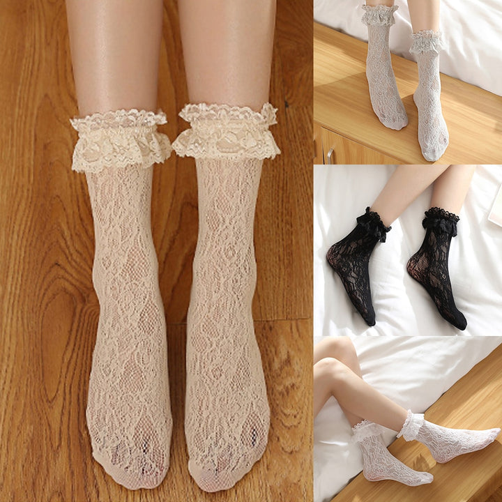 Japanese Lolita Ruffle Socks