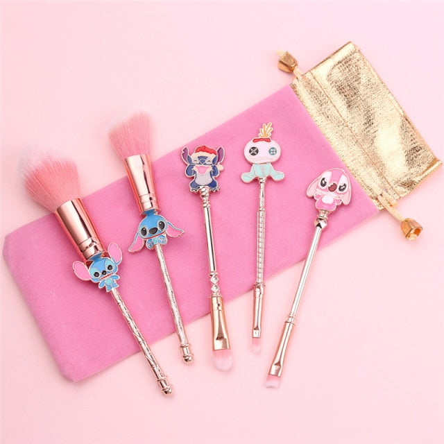 Kawaii Stitch Makeup Brushes Tool Set