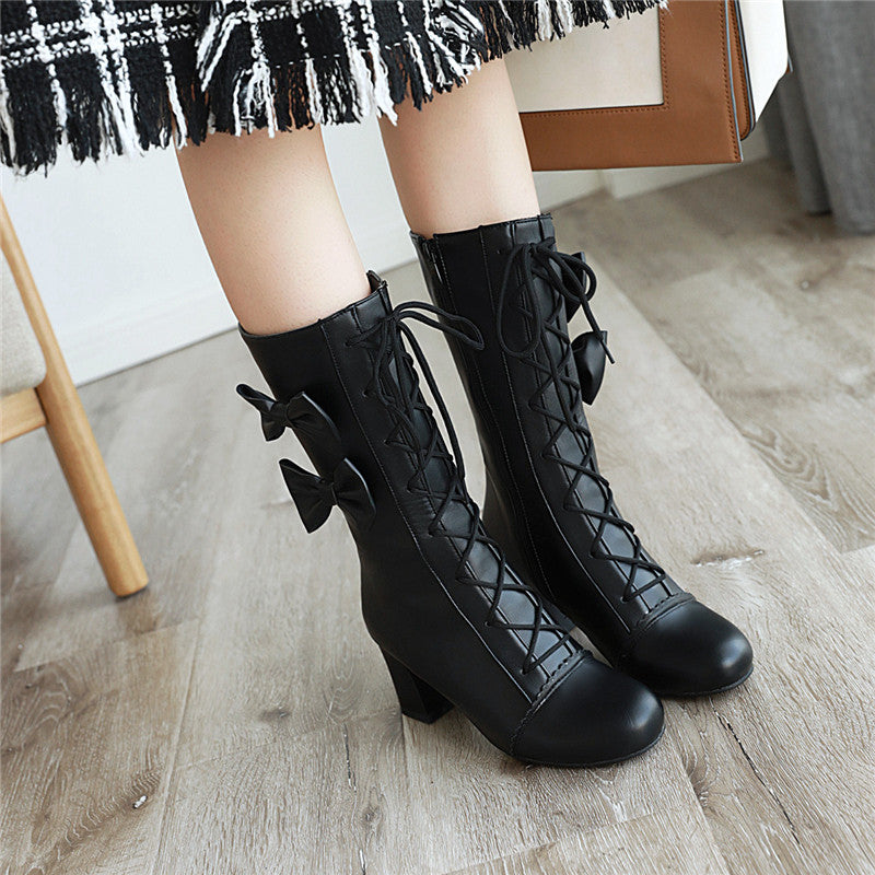 Princess Lolita Cute Party High Heels Boots