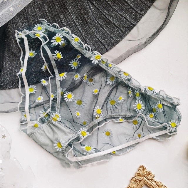 Daisy Cute Mesh Panties