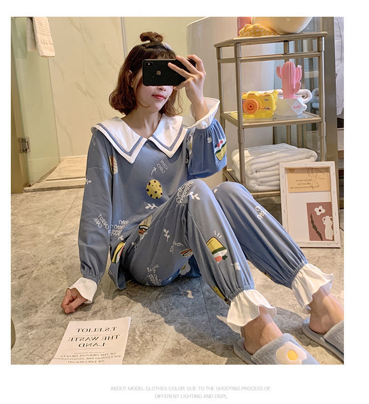 Kpop Cute Ruffled Bow Pajama Sets